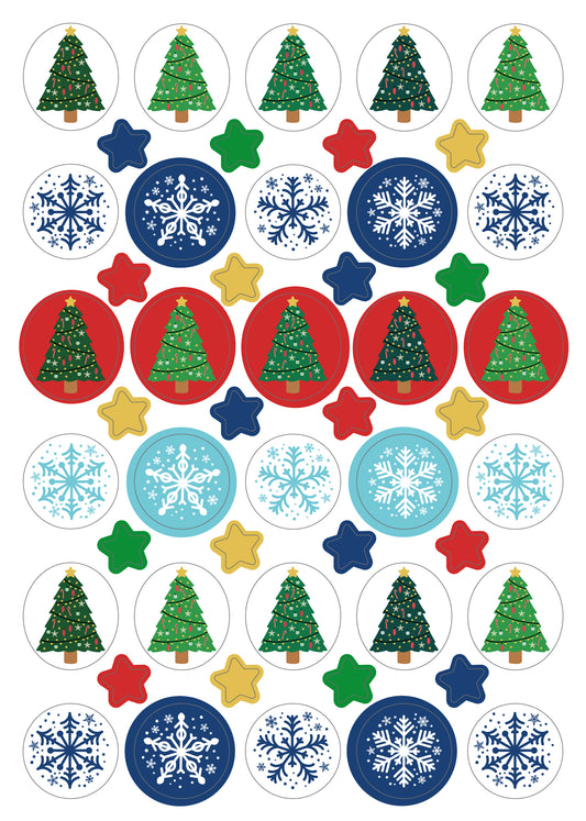 Snowmen & Trees Sticker Packs - Christmas 2023
