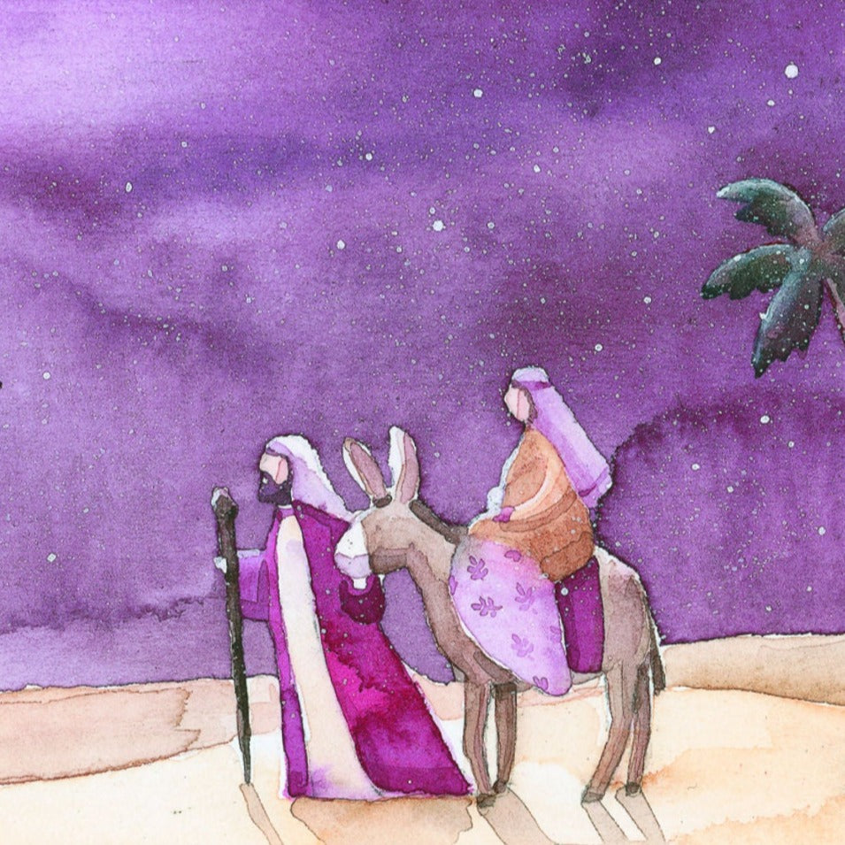 Arrival at Bethlehem Christmas Cards - Pack of 10